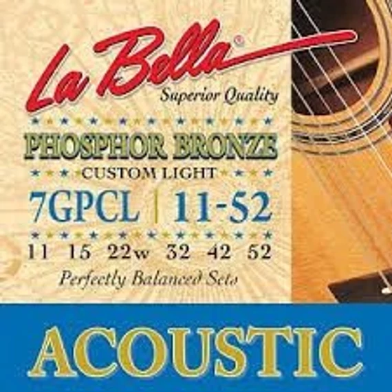 LaBella Phosphor bronze 7GPCL akusztikus gitárhúr készlet