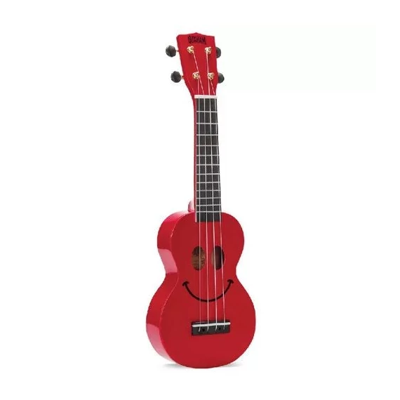 Mahalo U-SMILE-RD szoprán ukulele, vörös