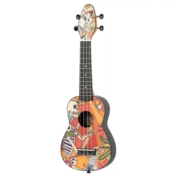 Ortega Keiki K2-EM 'El Muerto' szoprán ukulele szett